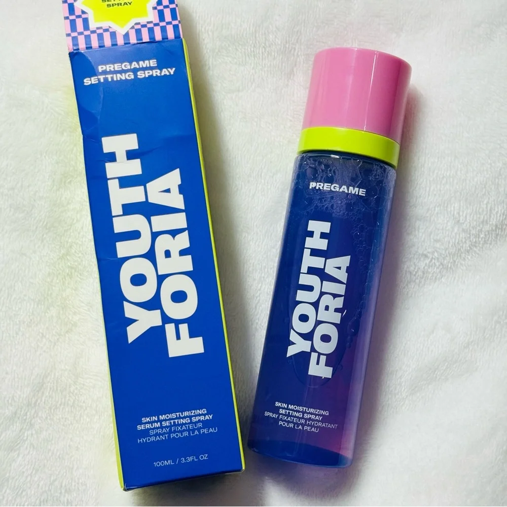 Youthforia Pregame Setting Spray SKIN MOISTURIZING SERUM Spray 100ml/ 3.3oz NIB